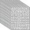 760 Pieces 10 Sheets White Letters Stickers,1 Inch Self Adhesive Alphabet Number Stickers,Vinyl Letter Stickers Decals for Scrapbooking,Mailbox,Notebook,Classroom Decor, Door, Business,Address (White)